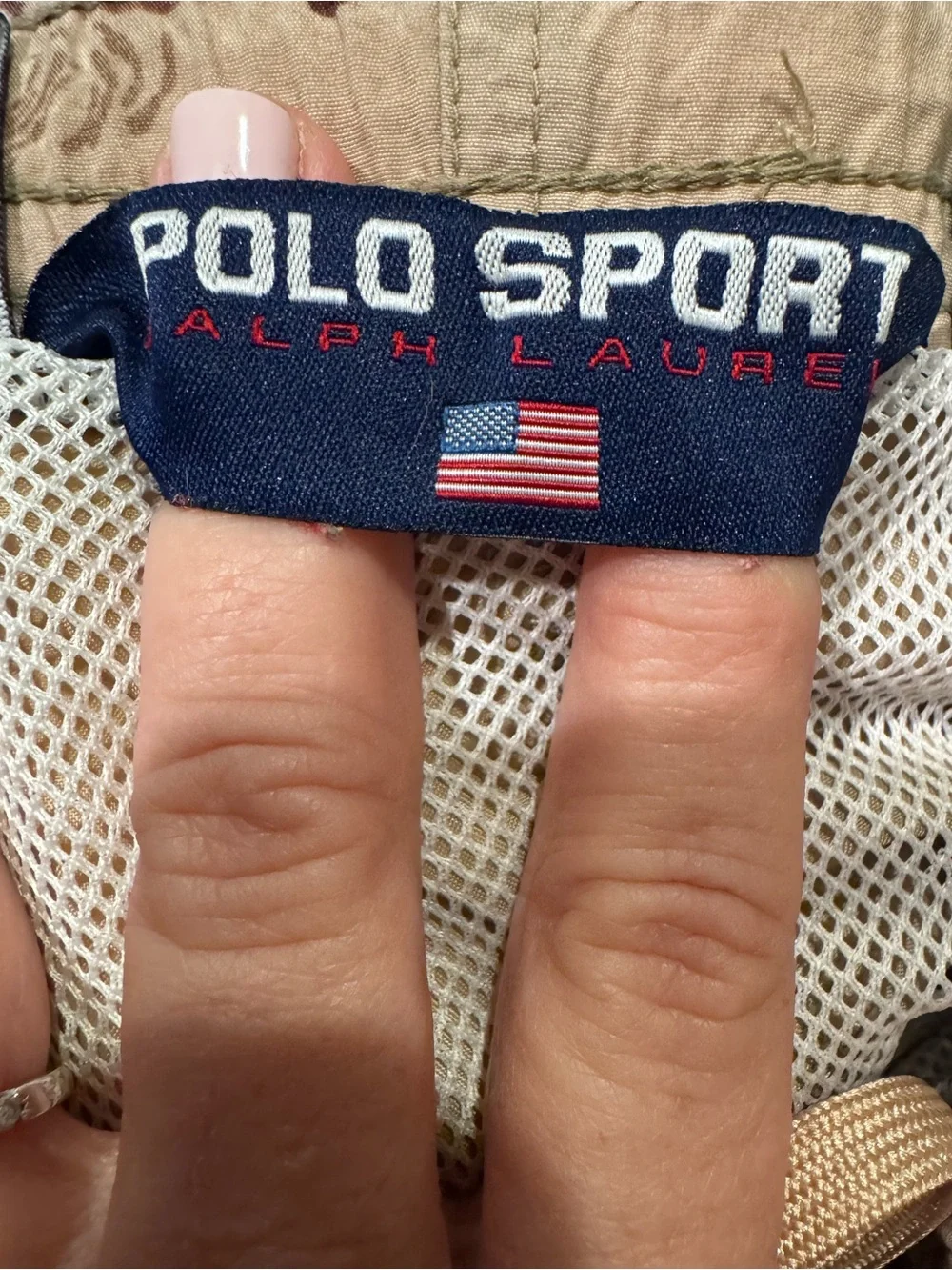 Vintage 90’s Polo Sport Ralph Lauren Surfer Print Swim Trunks Shorts Size L